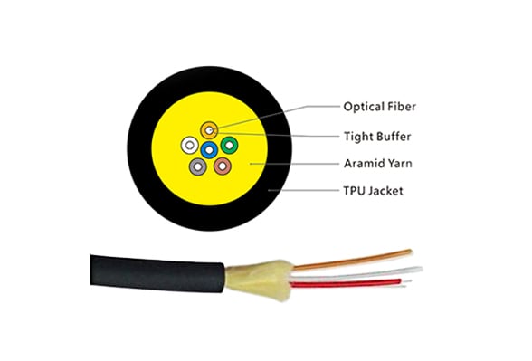 Military Communication System Tactical Fiber Optic Cable