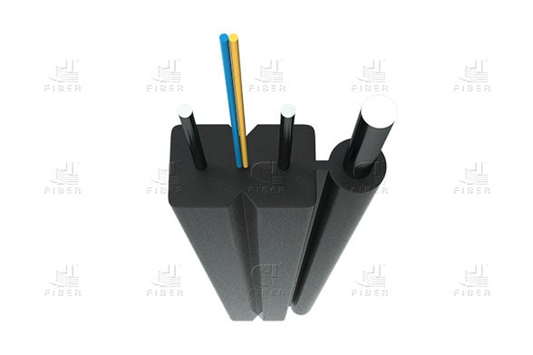 1-12 Core Outdoor Fiber Drop Cable With Steel & FRP
