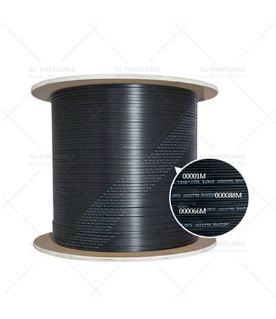 1-12 Core Outdoor Fiber Drop Cable With Steel & FRP