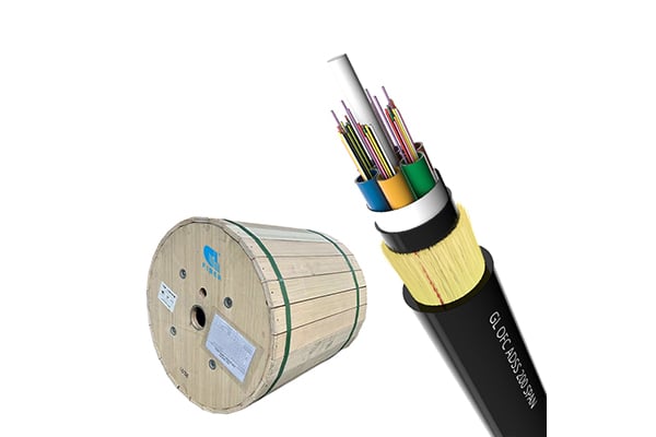 Double PE Jacket For Long Span Self-Supporting Aerial ADSS Fiber Optic Cable