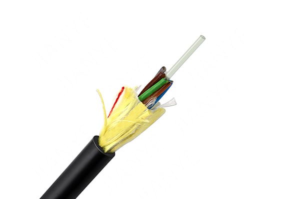 24Core Single Mode 9/125 G652D ADSS Fiber Cable 100M 120M Span