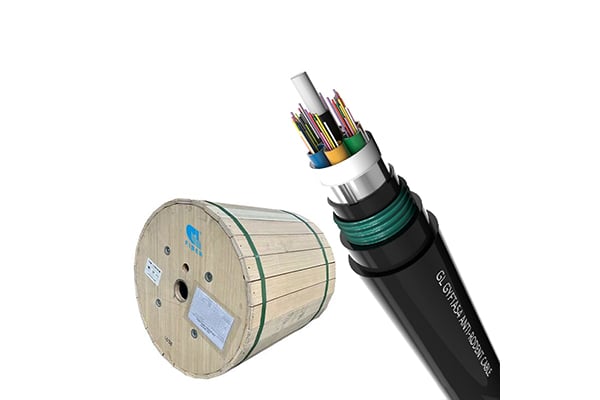 GYFTA54 Anti-rodent and Anti-termite Optical Cable with Double Metallic Armors and Nylon Sheath